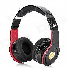 Syllable G08-001 Folding Design Wireless Bluetooth V2.0 Stereo Headphones w/ Mic - Black