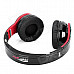 Syllable G08-001 Folding Design Wireless Bluetooth V2.0 Stereo Headphones w/ Mic - Black