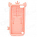 3D Pig Style Ultra-Slim Silicone Back Case for Ipod Touch 5 - Pink