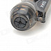 Pear-Shaped 1300'C Windproof Butane Jet Torch Lighter - Grey Black