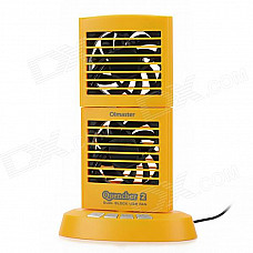 Oimater OI-CF-1002 Dual Block 3-Mode USB Cooling Fan - Yellow