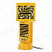 Oimater OI-CF-1002 Dual Block 3-Mode USB Cooling Fan - Yellow