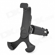 HC-04 Universal Car Swivel Mount w/ Car Charger for Iphone / HTC / Samsung + More - Black