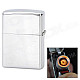 FE802 Windproof USB Rechargeable Electronic Cigarette Lighter - Silver