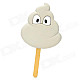 DB07 Cute Excrement Cartoon Role Popsicle Style Doll Toy - Grey + White