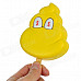 DB03 Cute Turd Shape PVC Popsicle Toy / Doll - Yellow