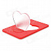 Heart Shape Red LED Light Card for Valentine's Day - Red