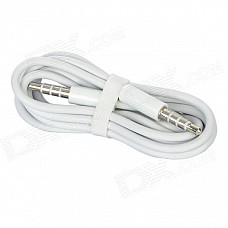 3.5mm Male to Male Stereo Audio Cable - White (120cm)