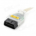 YD182 USB VCI J2534 Module 16-Pin OBD2 Car Diagnostic Cable for Toyota - Translucent White (200cm)