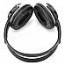 WS-2000 Rechargeable Wireless Headphones w/ TF Card Slot / FM Radio - Black + White