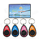 1-to-4 Electronic Wireless Key Finder Keychains Set - Black (2 x CR2032 Batteries)