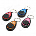 1-to-4 Electronic Wireless Key Finder Keychains Set - Black (2 x CR2032 Batteries)