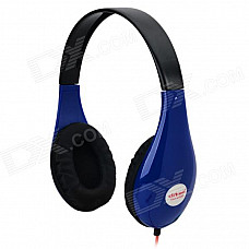 Ditmo DM-4700 Stylish Stereo Headphones - Blue + Black + Red (3.5mm Plug / 120cm)