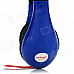 Ditmo DM-4700 Stylish Stereo Headphones - Blue + Black + Red (3.5mm Plug / 120cm)