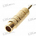 Gold Plated 3.5mm Male to 6.3mm Female Audio Connectors (2-Pack)