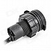 20626 DIY Cigarette Lighter Socket w/ Fuse for Vehicle / Motorcycle - Black (DC 12V / 54cm-Cable)