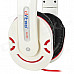 Ditmo DM-2800 Stylish Stereo Headphones - White + Black + Red (3.5mm Plug / 112cm)