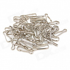20104 Stainless Steel Keychain Clips - Silver (50 PCS)
