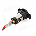 20624 Water Resistance DIY Cigarette Lighter Socket for Motorcycle / Vehicle - Black (DC 12V)