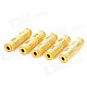 3.5mm TRS Female to Female Audio Adapters - Golden (5 PCS)