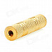 3.5mm TRS Female to Female Audio Adapters - Golden (5 PCS)