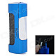 JG-875 Stainless Steel Windproof Jet Blue Flame Butane Lighter - Blue + Black + Silver