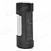 JG-875 Rectangle Stainless Steel Windproof Butane Gas Lighter - Black