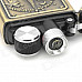 Creative USB Rechargeable Windproof Zinc Alloy Electronic Cigarette Lighter - Antique Golden