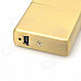 USB Rechargeable Windproof Zinc Alloy Electronic Cigarette Lighter - Golden