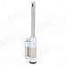 Creative Long Tube Design Zinc Alloy Butane Lighter - Silver