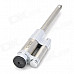 Creative Long Tube Design Zinc Alloy Butane Lighter - Silver