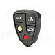 Replacement 5-Button Remote Key Cover Shell Case for Volvo - Grey