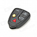 Replacement 5-Button Remote Key Cover Shell Case for Volvo - Grey