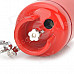 D001 Cool Gas Jar Shape Butane Yellow Flame Lighter w/ Keychain - Red