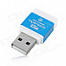 SIYOTEAM SY-M83 High-Speed USB 2.0 M2 / TF Card Reader - Blue + White