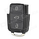 AML030604 Volkswagen Passat Automobile 3-Key Remote Control Key Case - Black