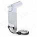 COHIBA 5180 Windproof Butane Jet Torch Lighter w/ Keychain for Cigar - Silver