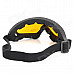 UV400 Protection Outdoor Motorcycle Riding Cool Windproof Goggles - Black + Tawny