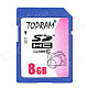 TOPRAM SDHC SD Memory Card - Blue (8GB / Class 10)