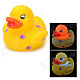 Flower Pattern Funny Floating Duck Bath Toy for Kids - Yellow