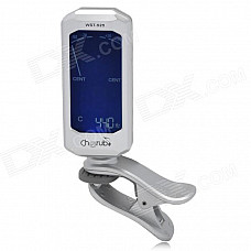 Cherub WST-525 2" LCD Plastic Clip-On Guitar Tuner - Silver (1 x CR2032)