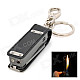 Baicheng BCZ103-5 Multifunctional Portfolio Tools Stainless Steel Butane Lighter w/ Key Ring - Black