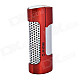 Fashion Stainless Steel Windproof Butane Gas Lighter - Red + Black