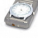 d003 Watch Style Windproof Zinc Alloy Butane Lighter w/ Backlight - Brown