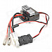 Dual Way 320A Brushed ESC Speed Controller for 1/8 & 1/10 R/C Car / Boat - Black + Silver + Red