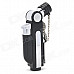 JOBON 817A Stainless Steel Windproof Butane Lighter w/ Hole Puncher for Cigar - Black + Silver