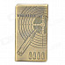 Wind Resistant Pistols Pattern Zinc Alloy Butane Jet Lighter - Antique Golden