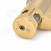 BN617 Windproof Stainless Steel Butane Jet Torch Lighter - Golden (3 x LR621)