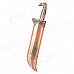 309 Dragon Pattern Curved Sword Style Windproof Butane Jet Torch Lighter - Copper