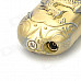 308 Dragon Phoenix Pattern Straight Sword Style Windproof Butane Jet Torch Lighter - Bronze